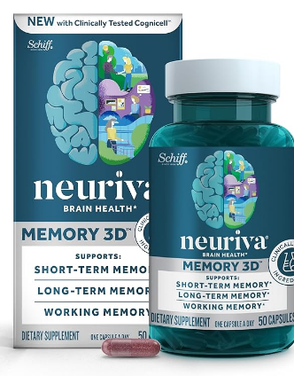 NEURIVA Memory 3D Brain Supplement